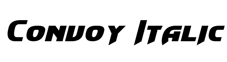Convoy Italic Fonte