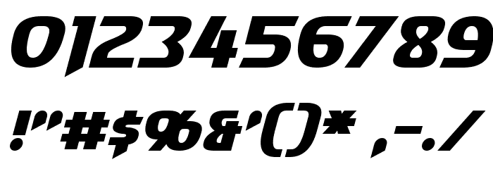 Convoy Italic Font OTHER CHARS