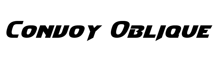 Convoy Oblique Font