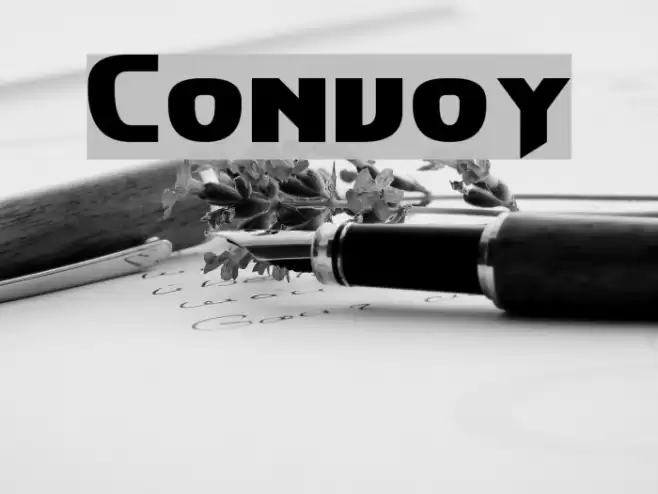 Convoy Font examples