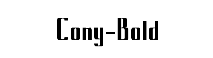 Cony-Bold  フリーフォントのダウンロード