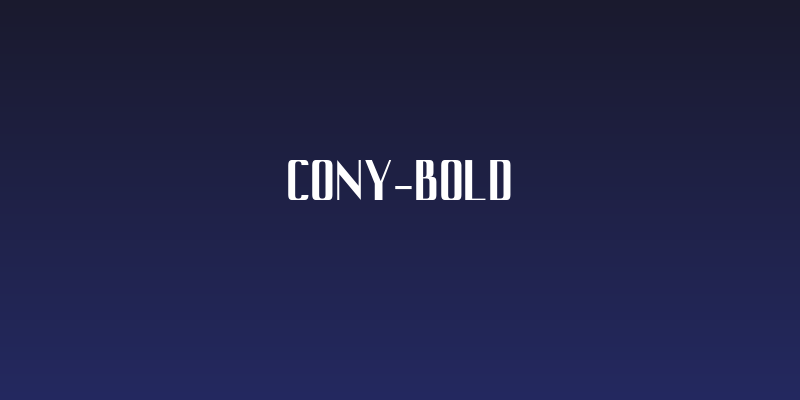 Cony-Bold Social Header