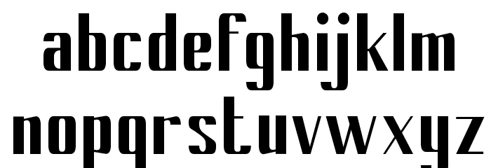 Cony-Bold Font LOWERCASE
