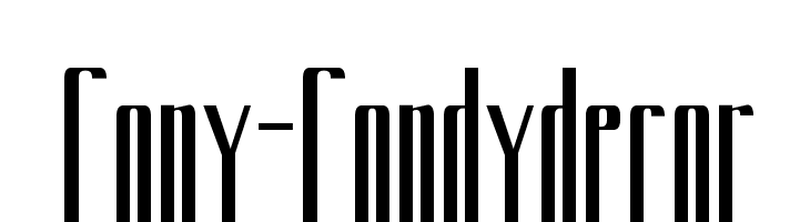 Cony-Condydecor  フリーフォントのダウンロード