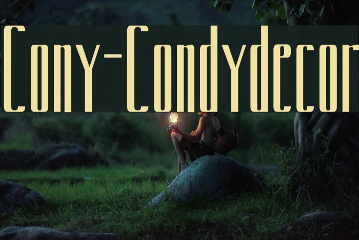 Cony-Condydecor Font examples