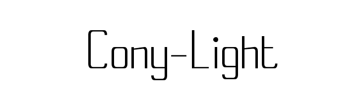 Cony-Light Font