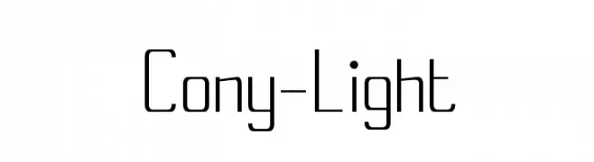 Cony-Light  baixar fontes gratis