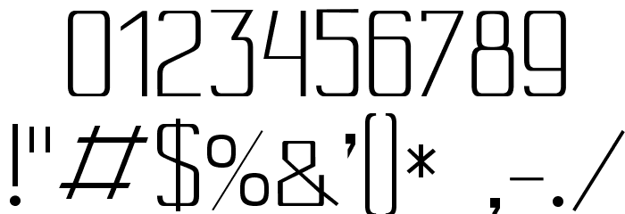 Cony-Light Font OTHER CHARS