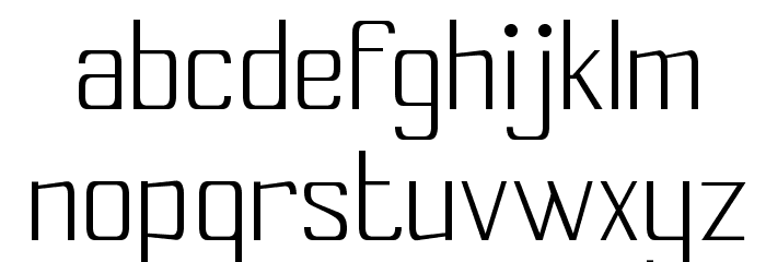 Cony-Light Font LOWERCASE