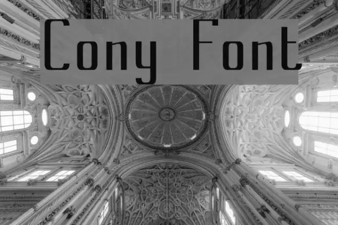 Cony Caratteri examples