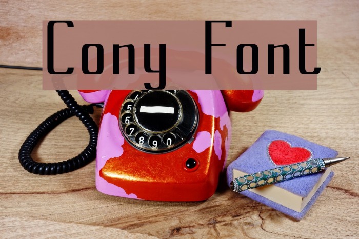 Cony Font examples