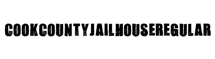Cook County Jailhouse Regular  les polices de caractères gratuit tlcharger