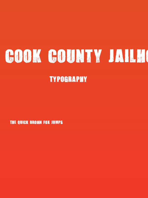 Cook County Jailhouse Regular Poster