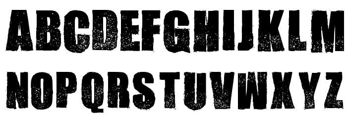 Cook County Jailhouse Regular Font LOWERCASE