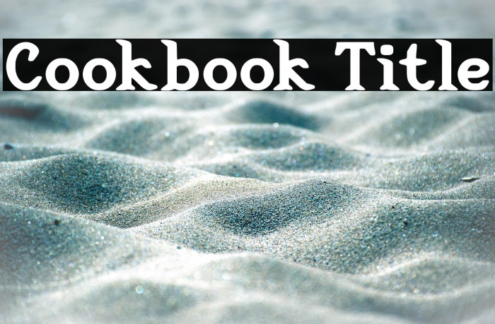 Cookbook Title Example 1