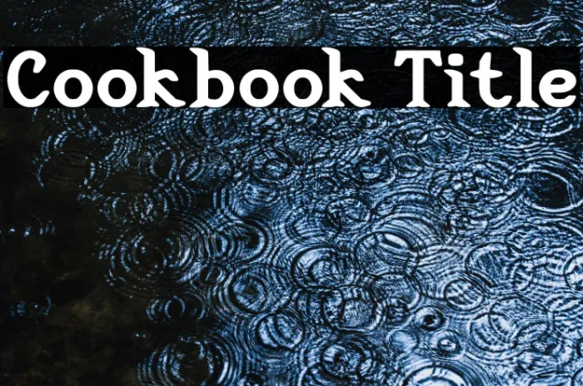 Cookbook Title Example 2