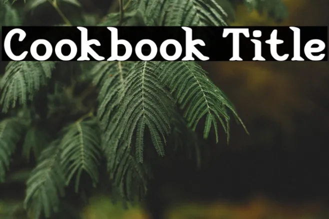 Cookbook Title Example 3