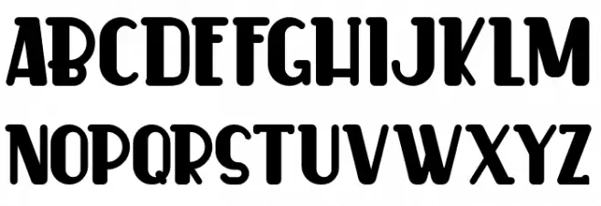 CookerCakeDemo Font Litere mari