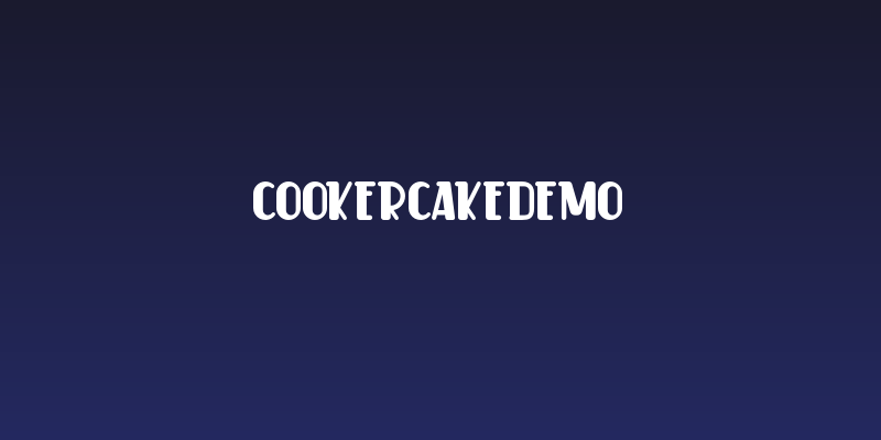 CookerCakeDemo Social Header