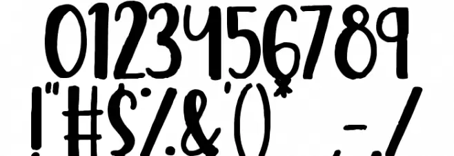 Cookie Crisp Font OTHER CHARS