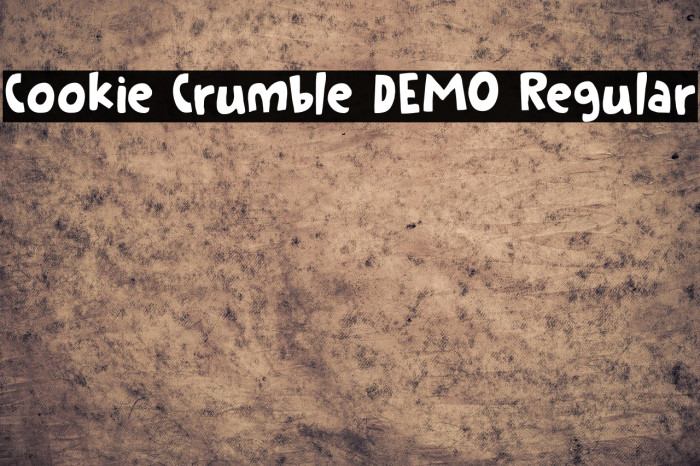 Cookie Crumble DEMO Regular Example 1