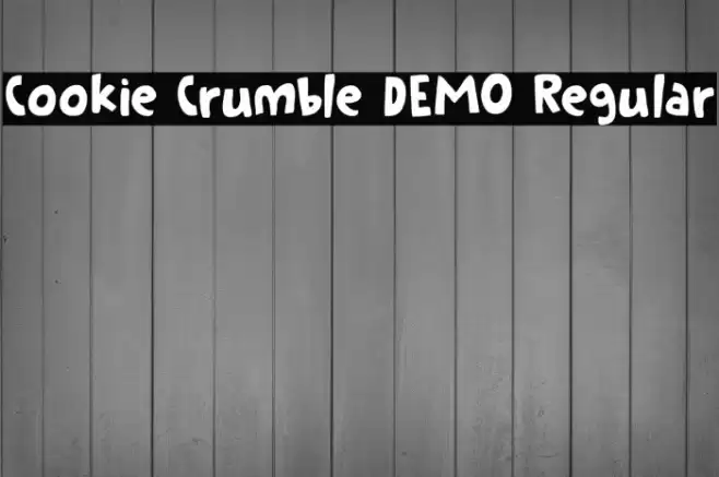 Cookie Crumble DEMO Regular Font examples