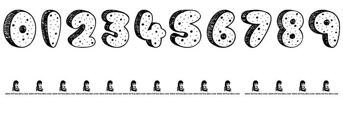 Cookie Dough Font OTHER CHARS