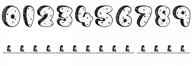 Cookie Dough Font OTHER CHARS