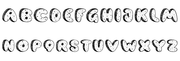 Cookie Dough Font LOWERCASE