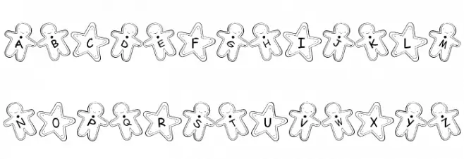 Cookie Font फ़ॉन्ट अपरकेस