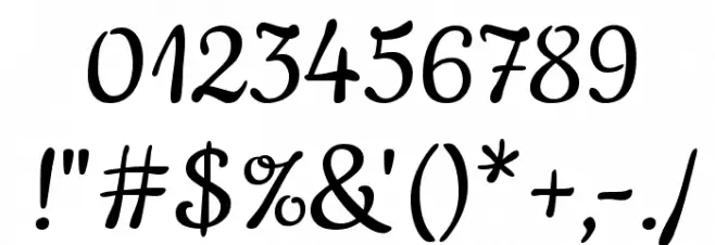 Cookie-Regular Font OTHER CHARS