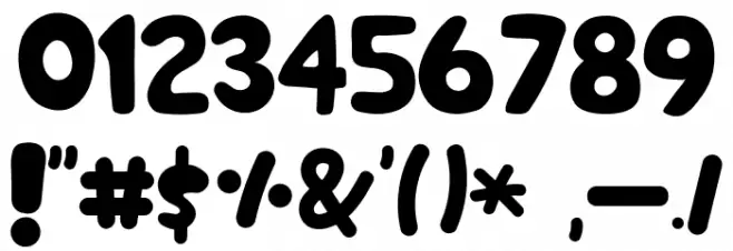 Cookie Font OTHER CHARS