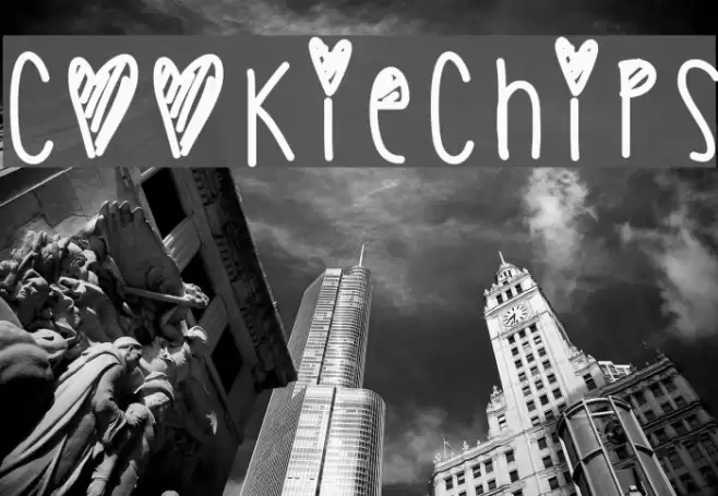 CookieChips Font examples