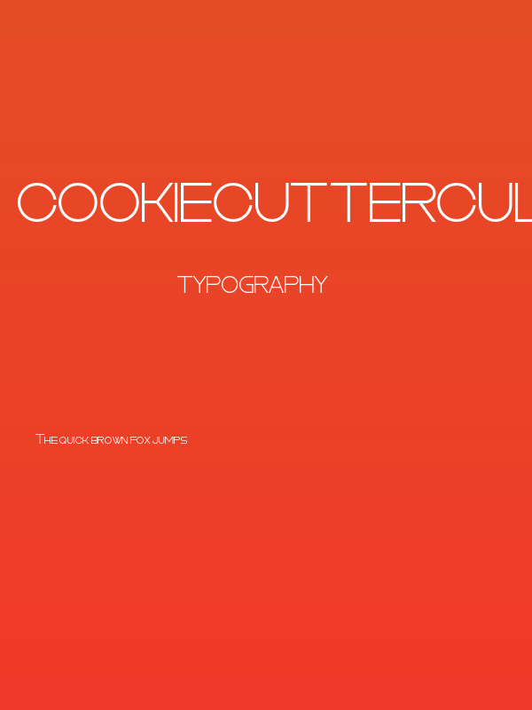 CookieCutterCulture Poster