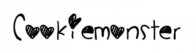 CookieMonster  Frei Schriftart Herunterladen