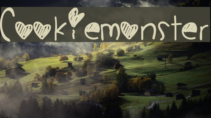 CookieMonster Font examples