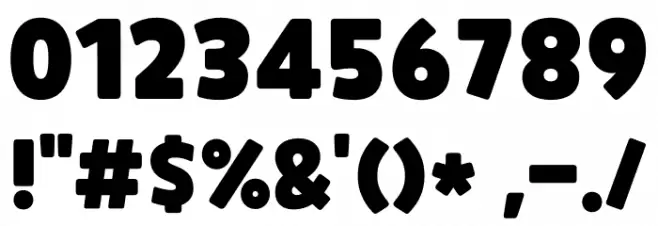 CookieRunOTF Black फ़ॉन्ट अन्य घर का काम