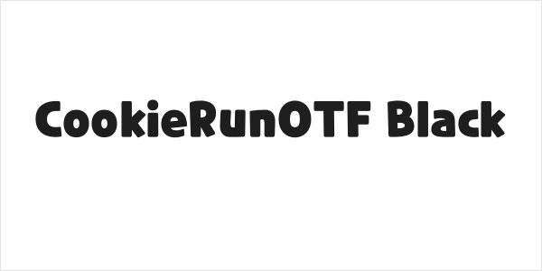 CookieRunOTF Black Logo