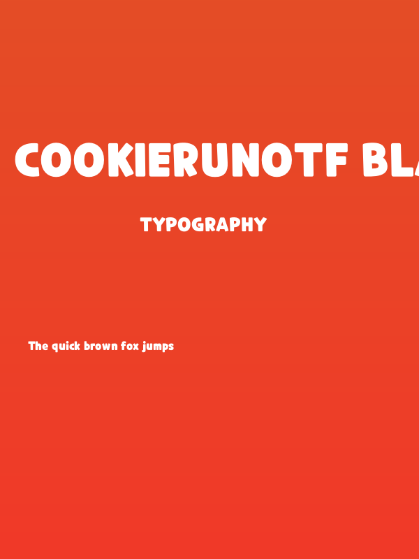 CookieRunOTF Black Poster