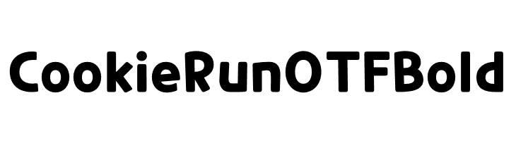 CookieRunOTF Bold  Free Fonts Download
