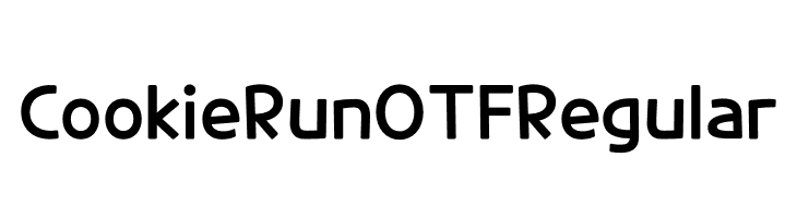 CookieRunOTF Regular  Frei Schriftart Herunterladen