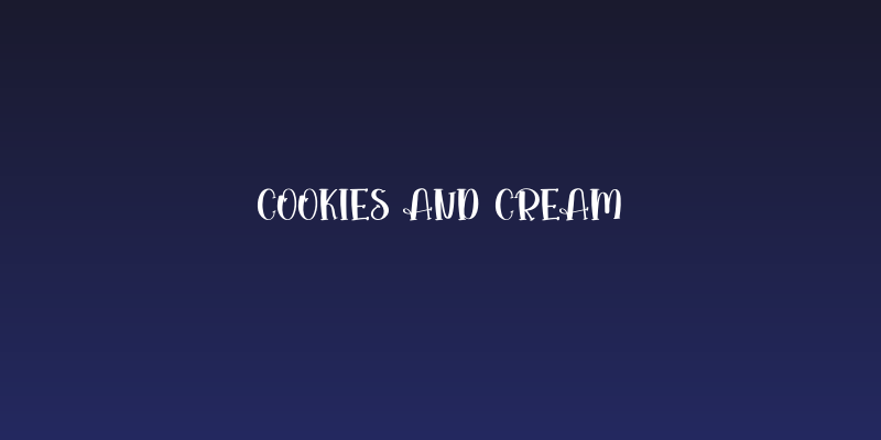 Cookies And Cream Social Header