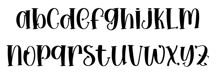 Cookies And Cream Font LOWERCASE