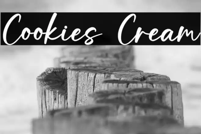 Cookies Cream Font examples