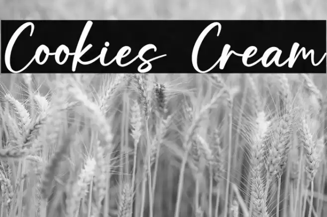 Cookies Cream Font examples