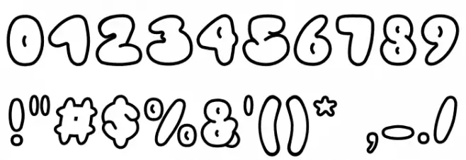 Cookies Lover Empty Font OTHER CHARS