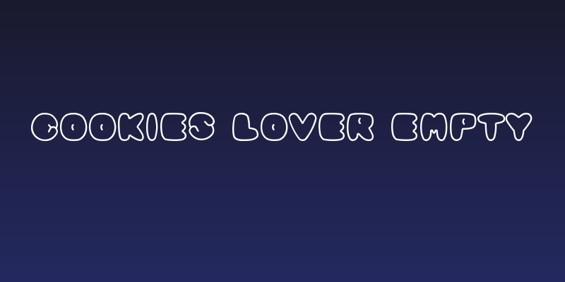 Cookies Lover Empty Social Header