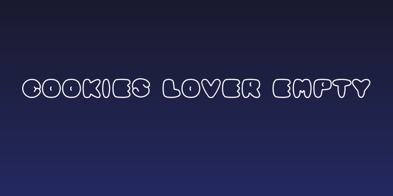 Cookies Lover Empty Social Header