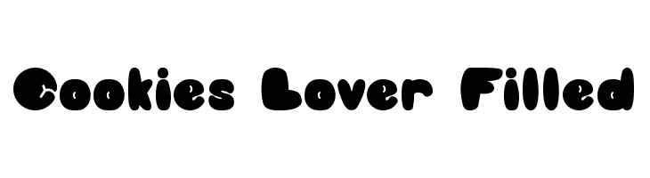 Cookies Lover Filled  フリーフォントのダウンロード
