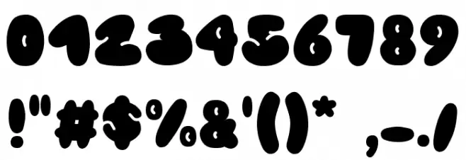 Cookies Lover Filled Font OTHER CHARS